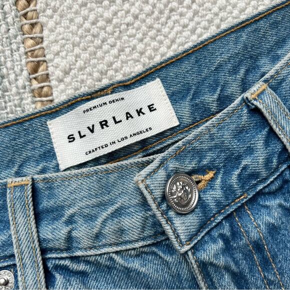 SLVRLAKE London High Rise Straight in Fool For Love Jeans Women’s Size 32 - Picture 4 of 11
